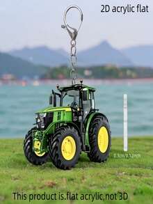 Llavero acrílico de tractor rojo plano de 2D, diseño de llavero, accesorio duradero para coche y bolso, sin batería requerida, festival, exclusivo para mujeres, decoración plana de 2D no 3D, llavero de dibujos animados acrílicos lindos para todas las estaciones, accesorios para automóviles, encantos para bolsos, mochilas para la escuela, ideas de regalo de Navidad góticas y Y2k, accesorios para bolsos, cordones con soporte para identificación, accesorios para automóviles - Multicolor - Ver 11