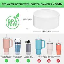 NEWPICcircuit 2PCS For  Boot Silicone Bottom For  Adventure 40oz 30oz IceFlow 20oz 30oz Bottlefor Hydroflask Tumbler 1224oz For  Cup Accessories Avoid ScratchesNoise7.3 - Thông thoáng - Xem 2