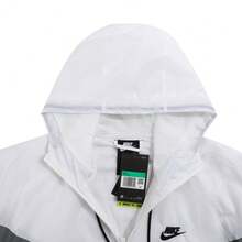 Nike 男式 AS M NSW SPE WVN WR HD JKT 梭织连帽夹克，DA0002-084 - 灰色 - 查看 3