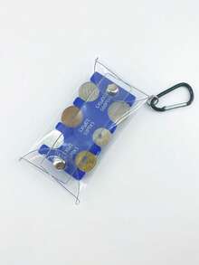 迷你零钱包，便携式小零钱袋，钞票收纳袋，透明卡包，男女通用迷你钱包，旅行零钱包，硬币收纳袋 - 彩色 - 查看 17