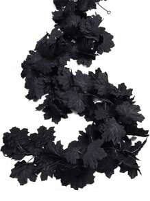 2 件秋季枫叶花环，Party Joy 人造枫叶秋季花环悬挂秋季藤蔓桌面装饰前门秋季装饰家居室外室内感恩节万圣节装饰，秋季装饰，秋季家居装饰房间装饰，假植物