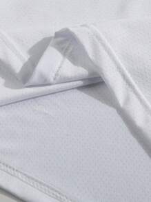 男士速干防晒探险T恤，UPF防晒，适合户外跑步和徒步旅行，情人节礼物 - 白色 - 查看 7