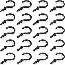 Sickle Black 100Pcs 1 Inch Metal Cup Hook Screw Hook Hanging2025
