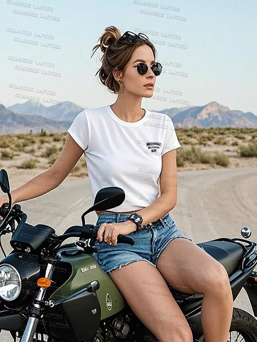 Camisetas de mujer 100% algodón para mujer, regalos para el día de la madre para S-2XL, regalos de cumpleaños para mujer, también conocidas como camisetas MULTITASKING.Camiseta de mecánico Camiseta de mecánico diésel - Blanco - Ver 1