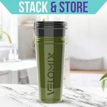 2-Pack 28oz/830ml Premium Shaker Bottles With 4 Stainless Steel Balls - Leakproof  Mixer Cups For Protein, Smoothies & Meal Replacement - Gym, Office, Travel & Home Use - Blue & Clear Combo With Measurement Marks - 94) 綠色/黑色 - 查看 6