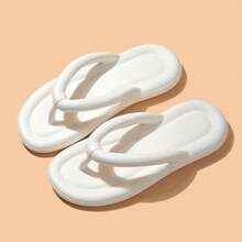 Sandalias de Playa de Verano en Colores Ácidos, Zapatillas Planas con Suelas Suaves para Mujeres y Hombres, Sandalias Cómodas y Antideslizantes para Exteriores, Nueva Colección 2025 - Blanco - Ver 12