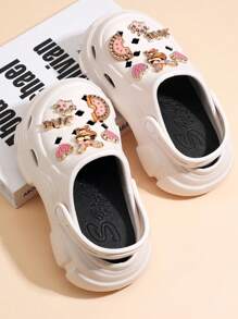 2025 New Style Kids' Gold Rabbit Hollow Anti-Slip Slide Sandals, Summer Beach Slippers For Toddler Boys Girls