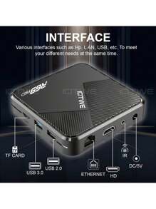 XGODY Smart TV Box Android 14 2025, 32 GB, 64 GB, 128 GB, 8K, 2,4 GB, 5 GB, Wi-Fi, 6 reproductores multimedia, ocho núcleos