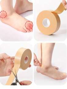 1 片防摩擦胶带。泡沫脚趾保护胶带，防滑高跟鞋贴垫