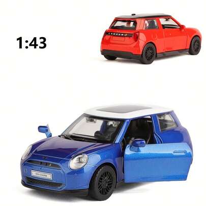 Burago 1:43 Scale Diecast Mini Cooper S Alloy Car Model, Children Toy Vehicle Collectible, Friction Powered Toy Car For Boys, Birthday Gift