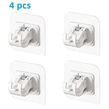 20/16/8/4/2件套公寓宿舍装饰窗帘杆无需钻孔支架，无需钻孔固定器租客友好型粘性窗帘挂钩，用于悬挂窗帘，适用于房车百叶窗、宿舍厨房卧室家居浴室