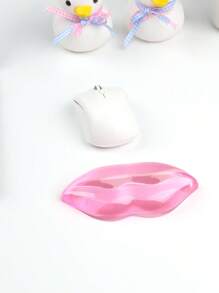 Mouse Wrist Rest, Gel Transparent Mouse Wrist Support Pad, Lovely Ergonomic Mouse Wrist Pad, Soft Transparent Wrist Pain Relief Office Home Desk Computer Mouse