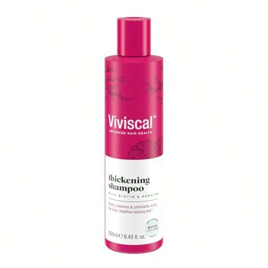 MViviscal Thickening Shampoo Formulated With Biotin And Keratin Fortified With Marine Collagen And Seaweed Extract Gthens And Reduces Breakage Healthier Looking Hair 250ml 8.45 Fl. Oz. 5001 - 如圖 - 查看 1
