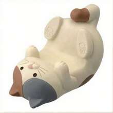 WhimsyCat 1 件卡通猫树脂手机支架 - 适用于智能手机和平板电脑的便携式桌面支架配件 - 桌面手机支架，适用于学校用品，返校