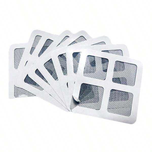 10/20/30pcs Disposable Shower Sewer Cover Insect Screen Restoration Kit (Size:10Cm X 10 Cm) Hair Catcher Shower Sewer Mesh Sticker For Human And Pet Hair, Bathroom, Laundry, Bathtub, Kitchen, Sink, Back To School