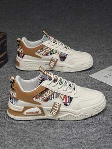 2025 New Men's Summer Casual Sneakers, Breathable Increase Height Vulcanized Shoes, Student Sports Shoes, Fashion , Letter Design Random - View 2