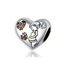 1 Pc Love Family Love Beaded Series Love Mom Love Baby Love Family Love Charm Beaded Ladies DIY Bracelets And Necklaces High Jewelry Making Gifts Holiday Series Valentine's Day