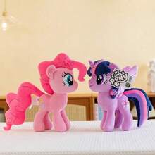 Hasbro 我的小马驹毛绒娃娃 - 暮光闪闪公主款，闪亮独角和彩虹鬃毛，柔软舒适，适合女孩，节日礼物，适合3岁以上儿童，官方授权角色 - Twilight Sparkle - 查看 7