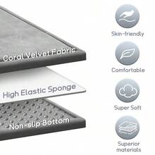 Baby Play Mat For Floor 59" X 79" Memory Foam Area Rug 1" Thick Playpen Mat For Tummy Time NonSlip Backing Safe For Crawling Grey