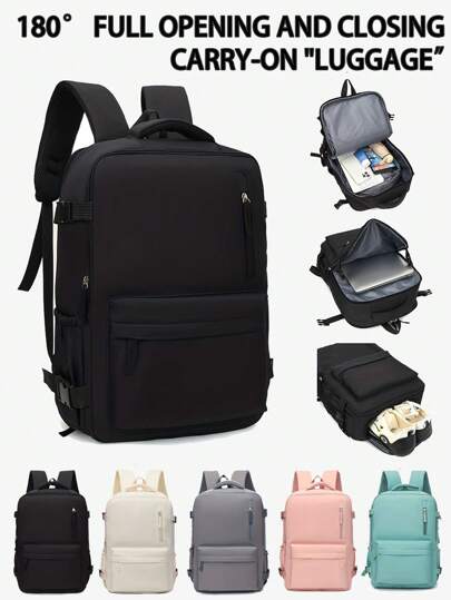 Travel Backpack For Men, Lightweight, Suitable For Short Trips, Commuting, Travel Luggage Bag, Large Capacity, Laptop, Book Bag, School Supplies, School Backpack, School Bag, Backpack For School, Back To School Backpack, School Bookbag, Big Backpack, Backpack School, Back To School Bags, Waterproof, Laptop Compartment, Airline Approved, Shoes Compartment, Boys And Men, Perfect For Back To School, First Day Of School, Middle School, High School Travel Essential Large Capacity Bag Travel Bags