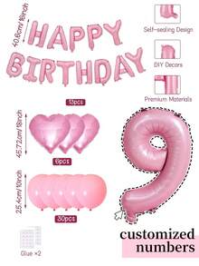 طقم حروف إنجليزية لعيد الميلاد 32 بوصة، رقم عيد ميلاد مخصص، بالون لاتكس وردي، 18 بوصة بالونات قلب وردية، مناسب لأعياد الميلاد والزفاف وحفلات الأطفال، ديكورات حفلات عيد الحب، حفلات عازبة، حفلة عيد الميلاد ذات موضوع القوس، زخرفة خطوبة العروس، تزيينات عيد الزواج، مناسبة لاحتفالات أعياد ميلاد، ذكرى سنوية، رأس السنة الجديدة، عارضات الطفل، التخرج، الخطوبة، حفل التخرج.