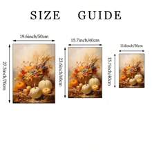 1 幅秋季墙壁艺术画秋季风景帆布印刷画，适合卧室、客厅或办公室的秋季装饰，适合秋季或秋季假期海报，适合送给她的礼物，无框或带框