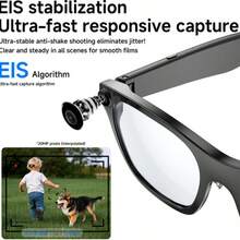 New Smart Glasses: Multi-Functional, Support HD Calling, Lossless Music Playback, Built-In Rechargeable Long-Lasting Battery, High Transmittance High-Definition Lenses, Unisex, Suitable For Various User Groups, Equipped With Sensitive Touch Sensing System, Meet Diverse Scenario Needs. - Multicolor - View 3