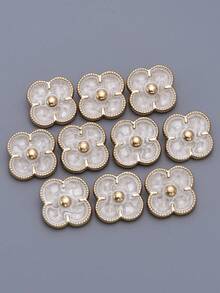 Bộ 6 nút kim loại thủ công họa tiết hoa cổ điển, thích hợp cho áo sơ mi, áo len cardigan, váy, váy cưới, bộ vest, nút kim loại thời trang đa năng, bó hoa tự làm, hộp, giày dép, hộp quà trang sức, phụ kiện thủ công mỹ nghệ - Nhiều màu - Xem 16
