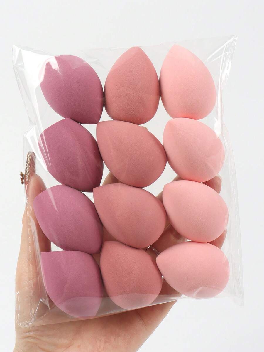 Bộ 12 miếng bông trang điểm cỡ trung bình, nhiều màu sắc, dùng cho kem nền dạng lỏng, kem và phấn - Không chứa latex, dùng được cả khi ướt và khô, phù hợp với mọi loại da. Trang điểm, Giá rẻ, Trang trí phòng, Bàn trang điểm, Du lịch, Phòng ngủ, Phụ kiện trang điểm, Bông phấn, Bông tán phấn, Bông mút trang điểm, Giá rẻ, Quà tặng Giáng sinh, Trang điểm, Dụng cụ trang điểm, Đồ dùng giá rẻ, Quà tặng, Quà tặng cho phụ nữ, Quà Giáng sinh, Quà khuyến mãi, Du lịch, Đồ dùng giá rẻ, Vật dụng cần thiết khi đi du lịch - Nhiều màu - Xem 1