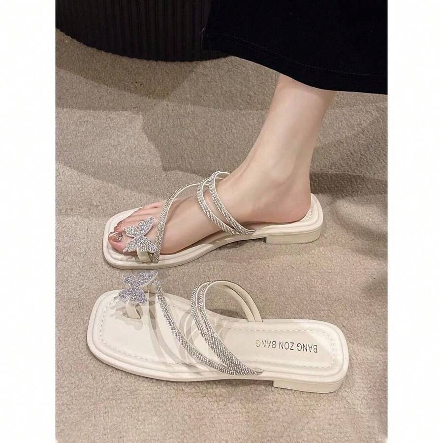Women Flat Sandals - 黑色升級版 - 查看 1