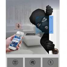 1/2/4 件 2.4G WiFi 安全摄像头，家庭安全监控设备，具有 360° 全景视图、双向音频、AI 运动检测和夜视功能，可通过应用程序进行远程控制，适用于室内和室外，是圣诞节、感恩节和其他节日的理想选择 - 白色 - 查看 9