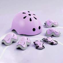 6/7 Pcs Set  Protective Equipment Outdoor Sports Roller Skating Shoes Cycling 2-15 Year Old Safety Helmet Set
