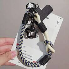 2-In-1 Dual Color Phone Lanyard Wrist Strap, Star Pendant, Unisex Outdoor Hiking Portable Phone Cord
