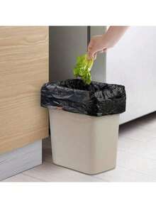 100个黑色抽绳垃圾袋，适用于家庭、办公室、卧室和浴室的小型垃圾袋，垃圾填充，便携式防臭厨房垃圾篮袋，一次性垃圾袋，适用于厨房、浴室等更多场景