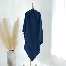 1 件优质 Hijab Khimar 和 Abaya 连衣裙，高品质 穆斯林女性祈祷头巾伊斯兰服装 Khimar - 彩色 - 查看 5