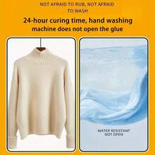 Powerful Washable Fabric Glue - Transparent Color-Changing Adhesive, Suitable For Sewing, Crafts And Clothing Repair - No-Sew Alternative, Comes With Precise Application Nozzle To Clearly Fix Soft Nonwoven Fabrics - White - View 9