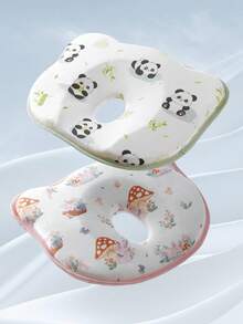 1PC Baby Shaped Pillow, Newborn Neck Protection Pillow, Anti Head Deviation Pillow, Hydrophilic Cotton Baby Pillow For 0-6 Months And Above, Correcting Head Shape