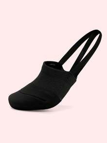 Skarpetki baletowe z półpalcami, odpowiednie dla tancerek baletowych i na zawody w gimnastyce artystycznej. Przeznaczone do gimnastyki i tańca. Wygodny, elastyczny materiał. Miękkie buty do gimnastyki artystycznej. - Czarne - Zobacz 6