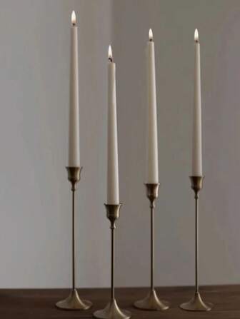 4支长蜡烛西式烛光晚宴宴会浪漫婚礼装饰