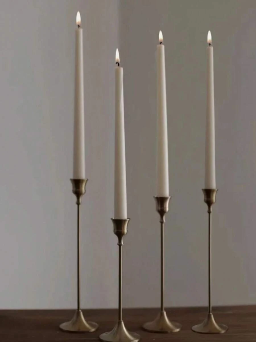 4pcs Long Candle Western Style Candlelight Dinner Banquet Party Romantic Wedding Decoration