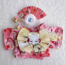 LABUBUS 15-17cm Interchangeable Doll Clothing Set: Kimono, Japanese Clothing | Party Or Birthday Blind Box Clothing | Teen Gift Doll, Toy, Clothes Doll (Clothing Accessories Only)