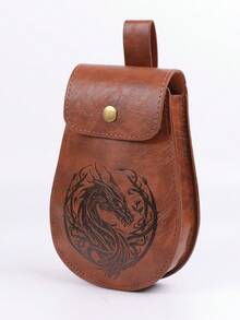 1 pièce Sacoche de taille en PU médiévale, accessoire de costume Renaissance, sac à bijoux Viking, sac de hanche de pirate, sac de taille LARP, sac banane Renaissance vintage, accessoire de cosplay - A - Voir 5