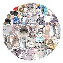 55 PIEZAS Pegatinas de chinchilla Pegatinas estéticas Pegatinas de alta calidad Calcomanías para scrapbooking, diarios, portátiles, parachoques, monopatines, botellas de agua, computadoras, teléfonos. Pueden traer mucha diversión a tu vida, el regalo perfecto para adultos