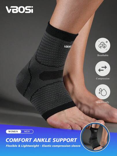 VBOSI 1 件装 男女款运动吸汗护踝套 适用于跑步、骑行、健身房配件