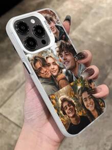 可定制哑光黑色婚礼手机壳，兼容 Apple XR、11、13、14、15 和 16 Pro Max。它清晰、时尚、活力、可爱、简约，与您的手机完美搭配。它是送给朋友、女朋友和妈妈的独特个性化礼物。 - 黑色 - 查看 3