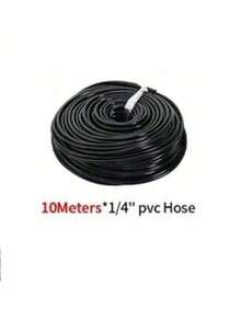 10米/20米/30米户外花园喷雾降温系统，半自动浇水灌溉系统，1/4英寸黄铜喷雾喷嘴套件，温室微型喷头