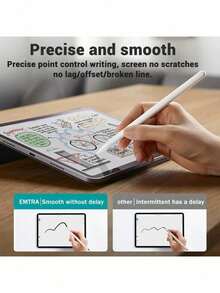 Caneta Touch Screen Ponta Fina Desenho iPad  Android Alta Precisão Universal Design Grafico - Multicolorido - Visão 3