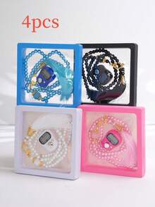 2pcs Muslim Prayer Beads Set, High-Quality Glossy Rosary Bead Box Set - Multicolor - View 8