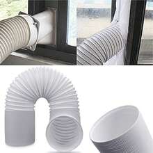 Adjustable Air Ducting Pipe Heavy-Duty Four-Layer Protection Dryer Vent Hose Exhaust White