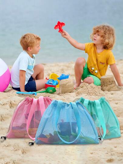Beach Shells Bag, Beach Tote Bag, Baby Product Storage Extra Large Beach Bag, Foldable Large Storage Bag, Used For Storage Children Clothes And Towels When Playing On The Beach